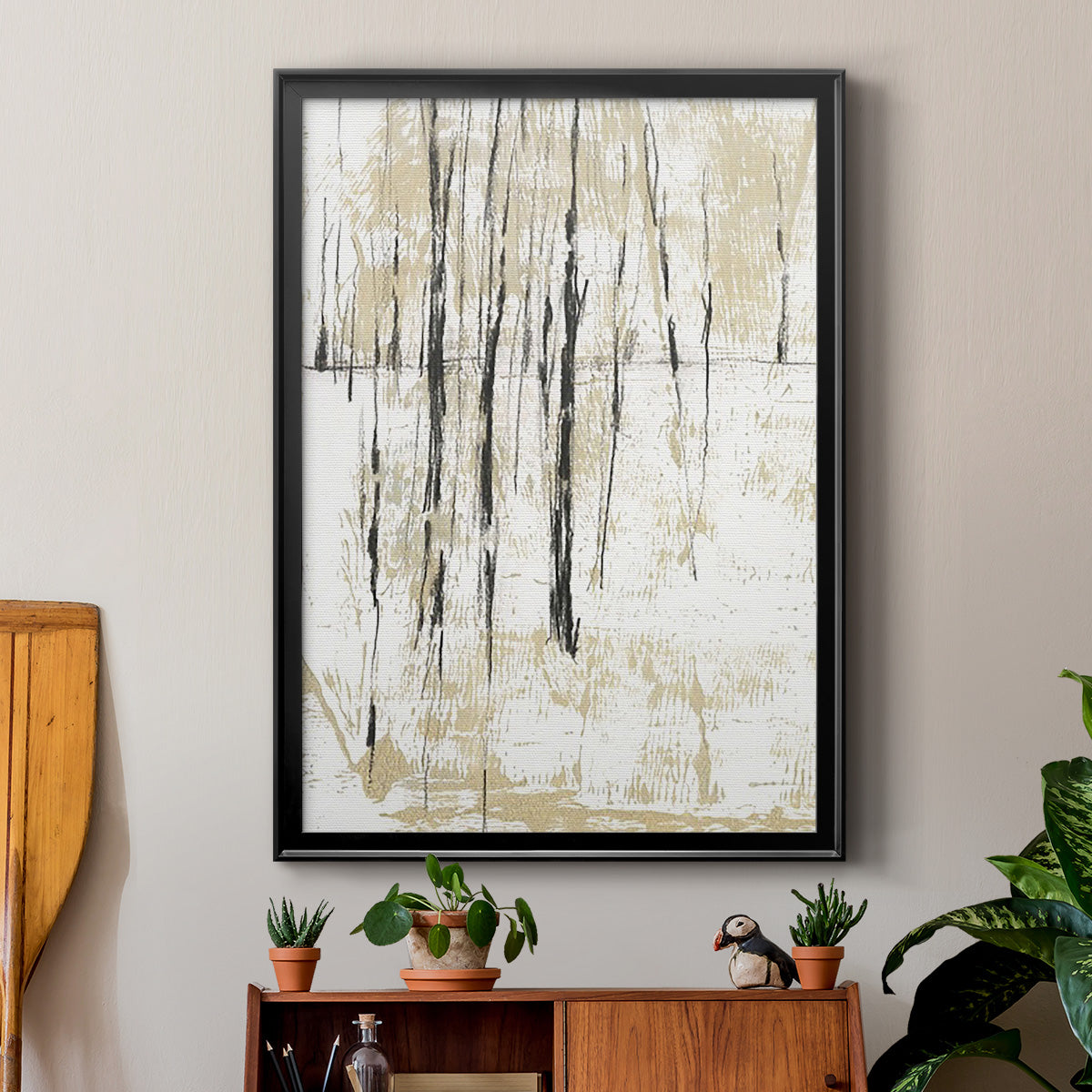 Gilded Forest II - Modern Framed Canvas Print