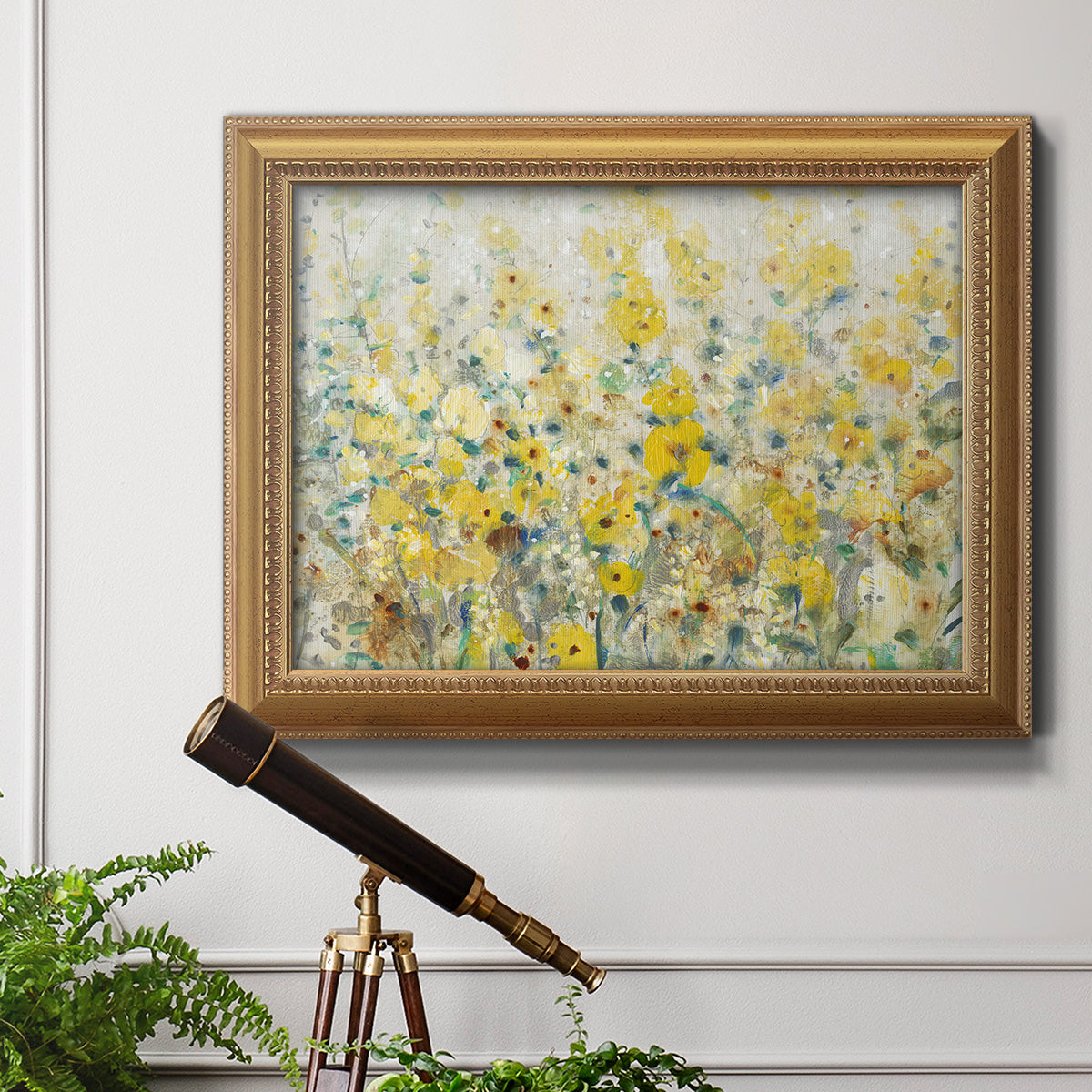 Cheerful Garden II Premium Framed Canvas- Ready to Hang