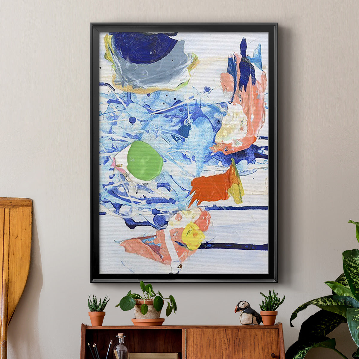 Evidence IV - Modern Framed Canvas Print