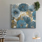 Blue and Gold Poppies I - Canvas Art Print