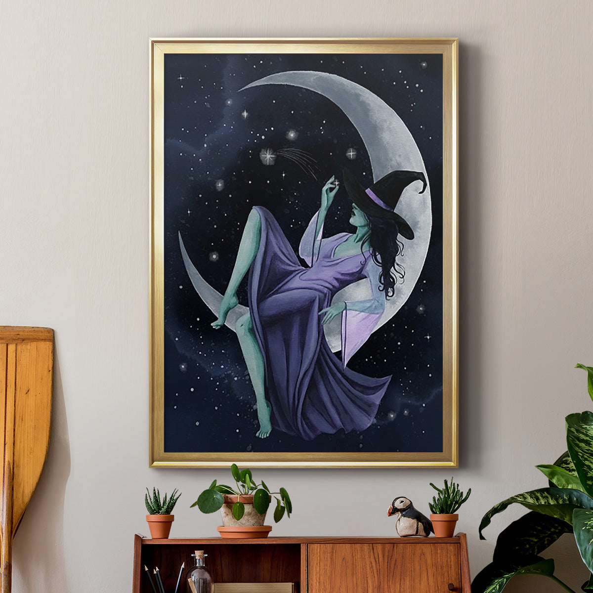 Star Sorceress I - Modern Framed Canvas Print