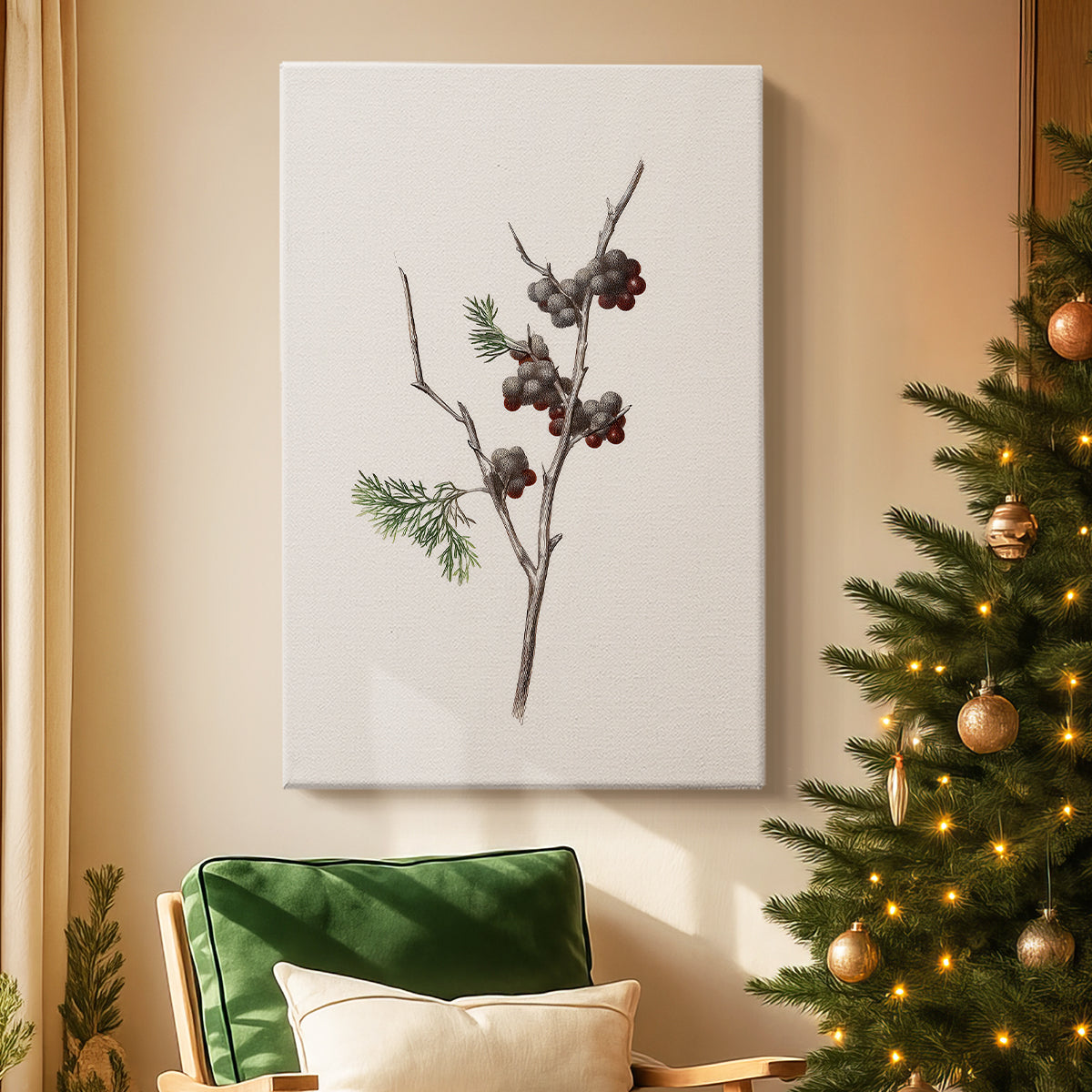 Frostlit Manger Blessing - Canvas Art Print