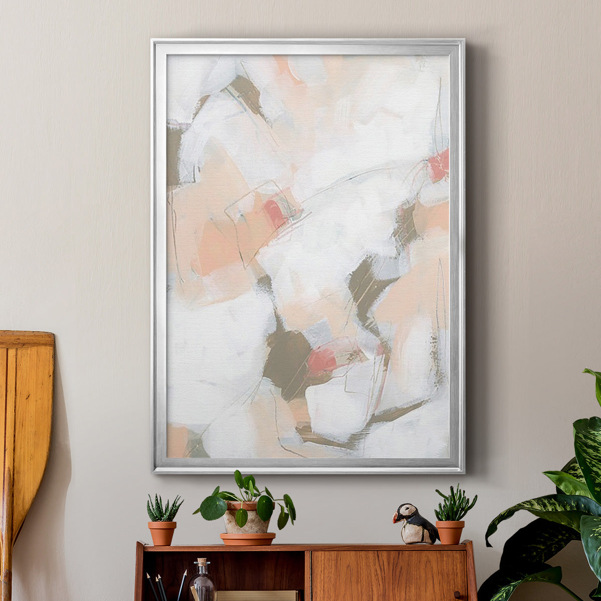 Sand Story II - Modern Framed Canvas Print