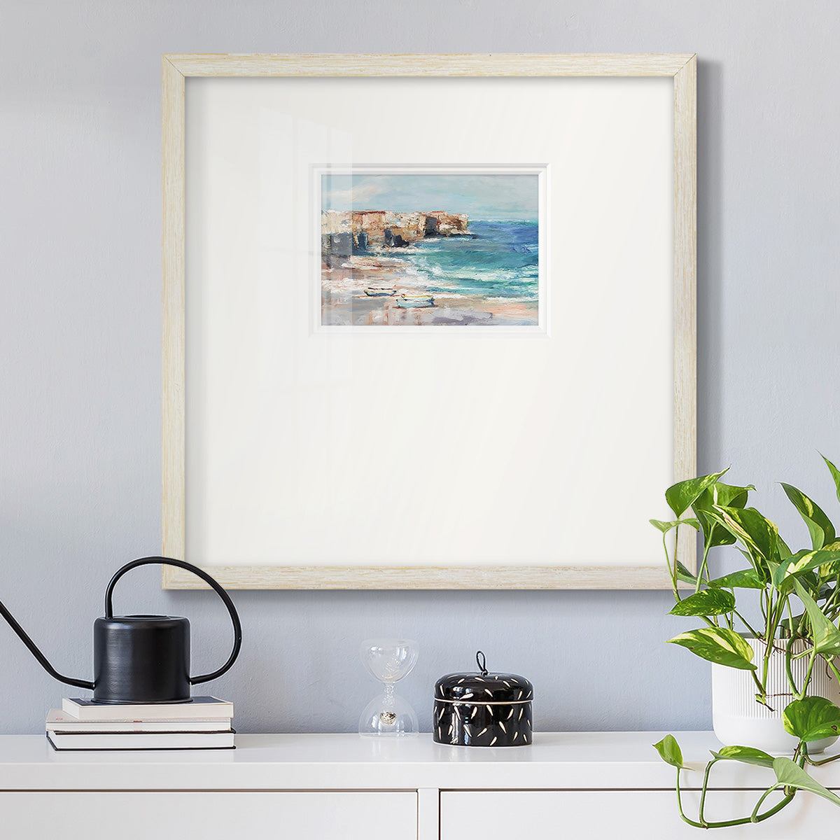 Sea Cliff Study I Premium Framed Print Double Matboard