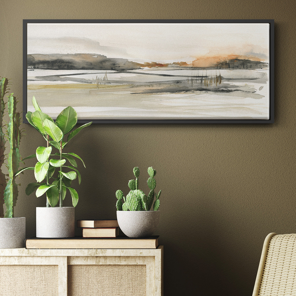 Turnwood Clearing - Floater Framed Canvas Print