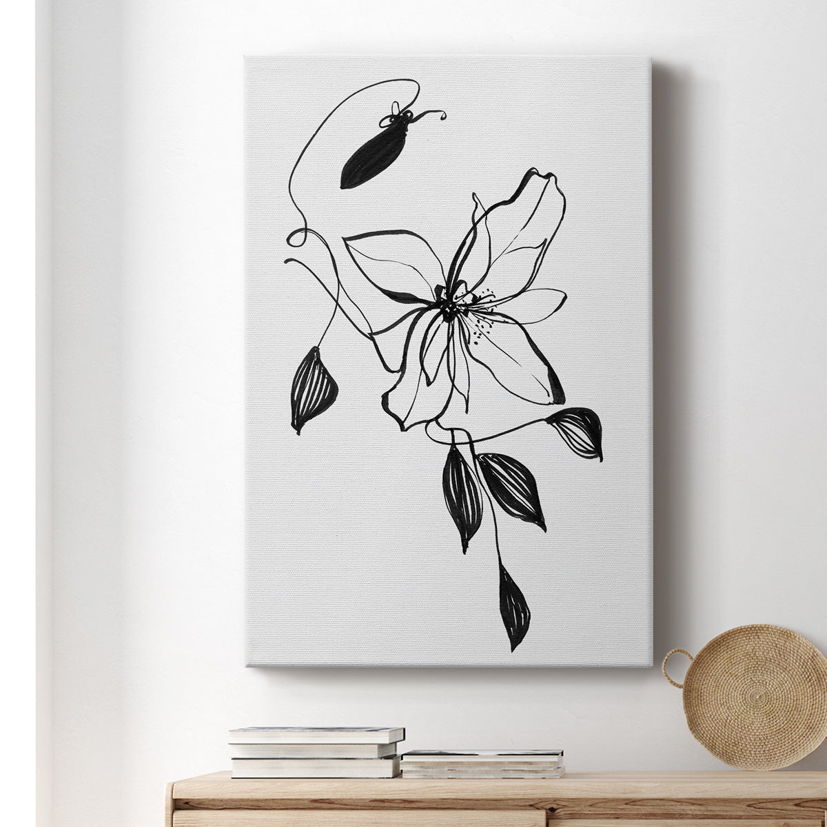 Wild Clematis I Premium Gallery Wrapped Canvas - Ready to Hang