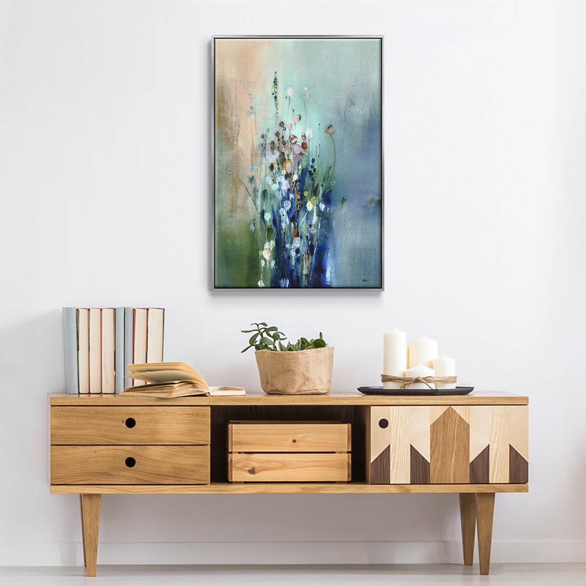 Current Air II - Floater Framed Canvas Print
