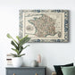 Bordered Map of France Premium Gallery Wrapped Canvas - Ready to Hang