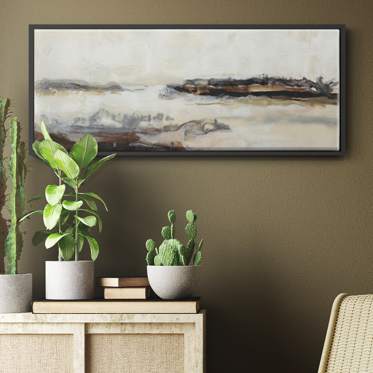 Joyful Horizon II - Floater Framed Canvas Print
