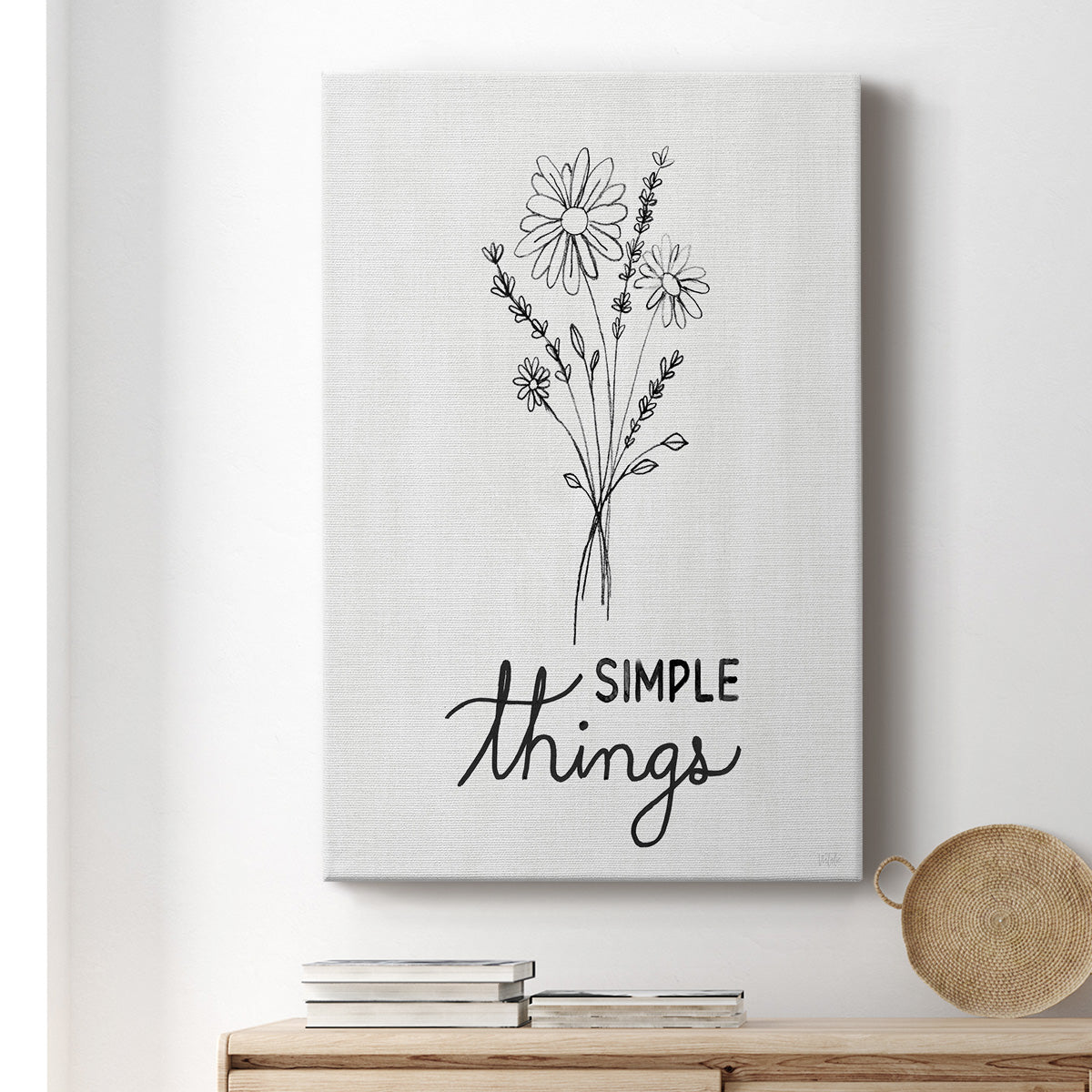 Simple Things Sketch - Canvas Art Print