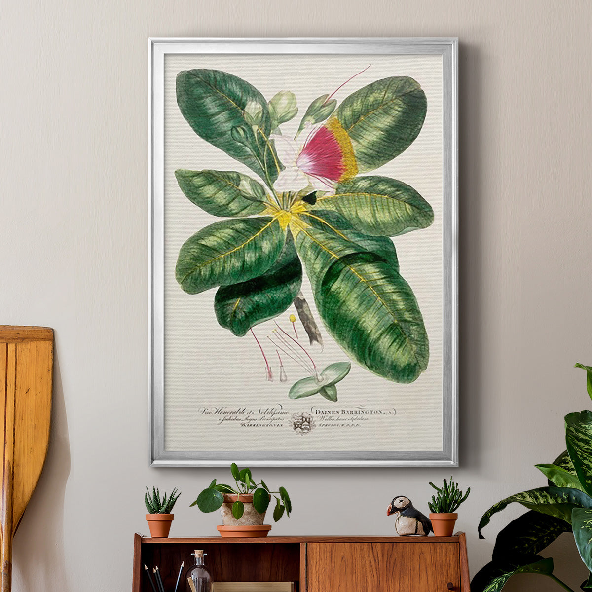 Imperial Tropical Botanical I - Modern Framed Canvas Print