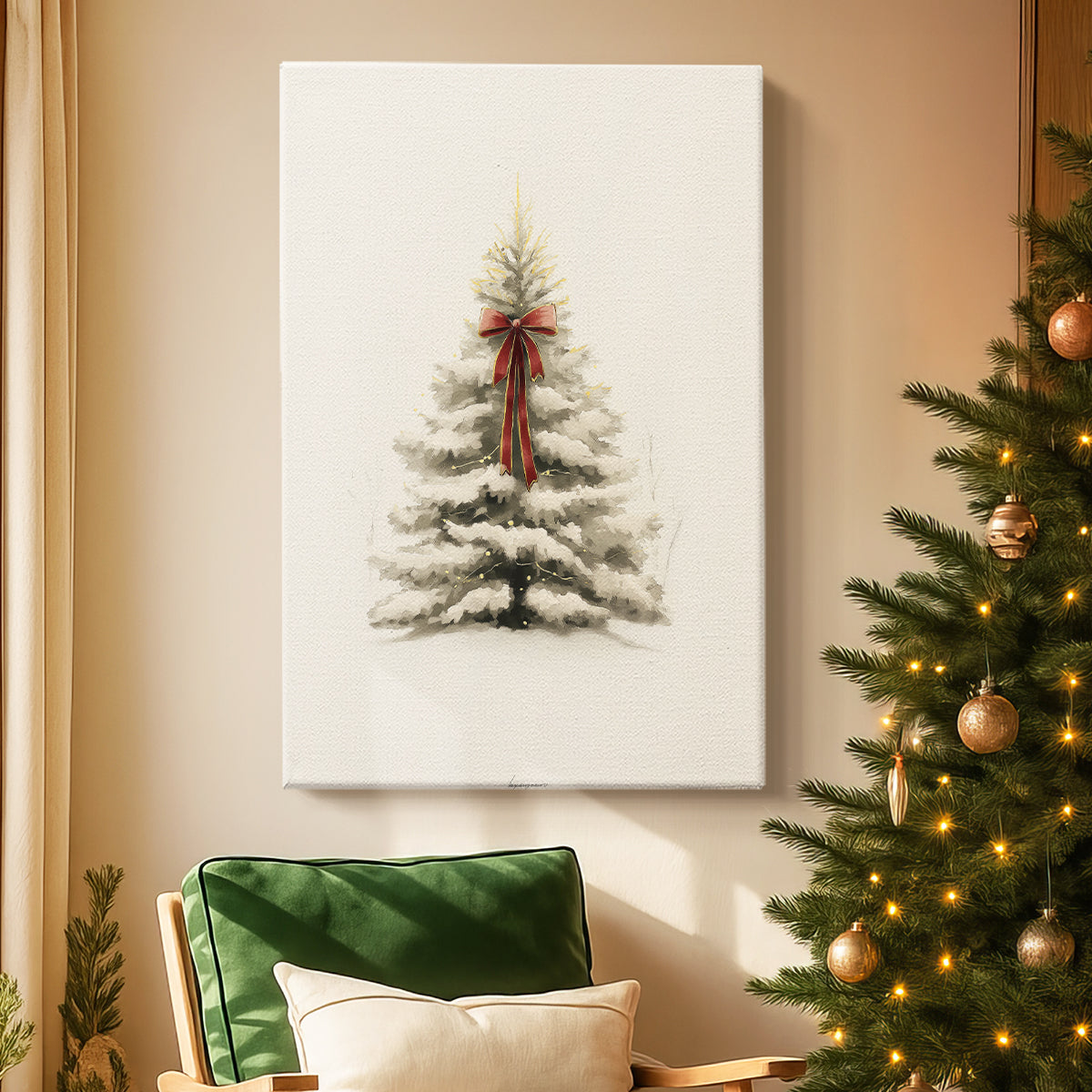 Dawn of Snowwhite Night - Canvas Art Print