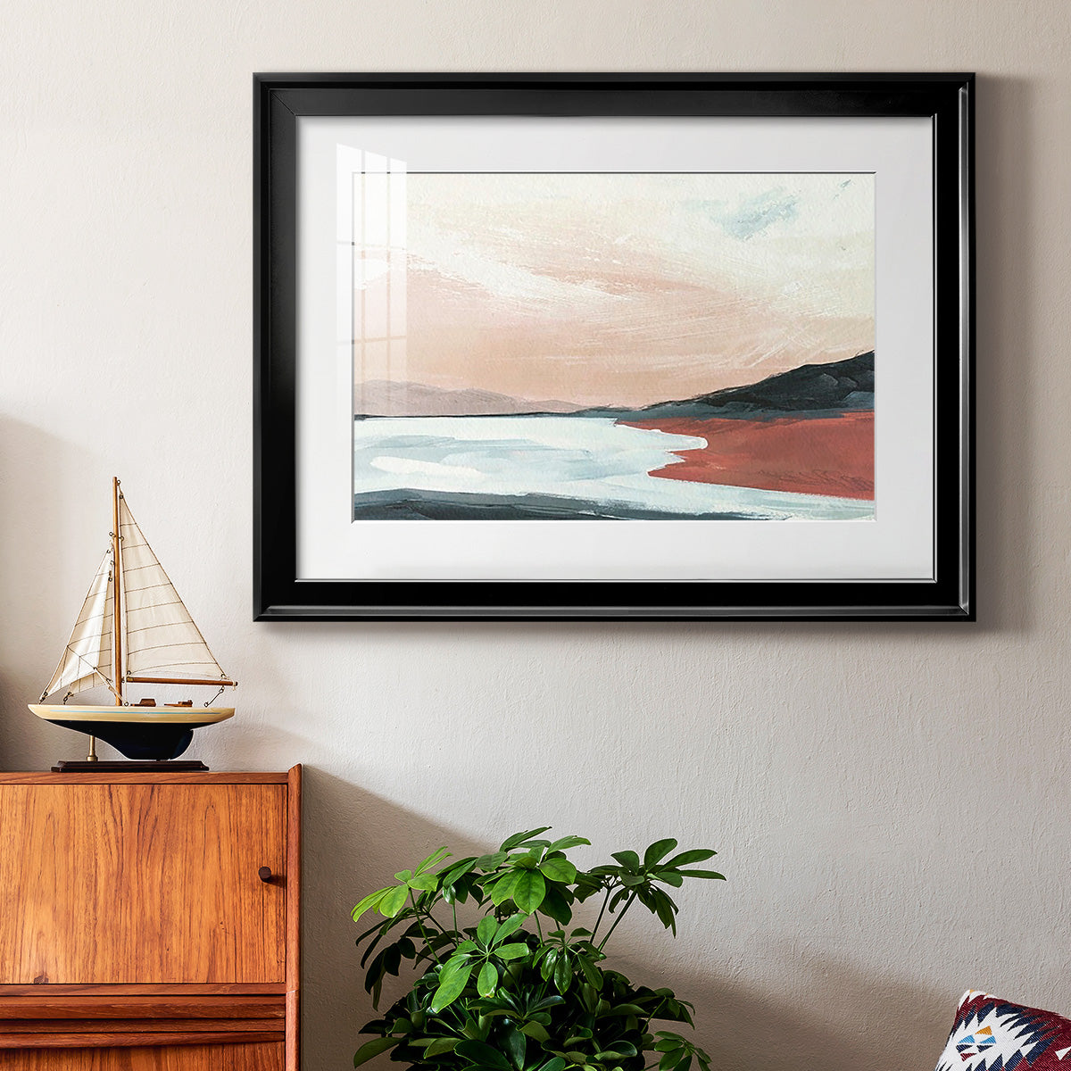 Paynes Coast II - Modern Framed Art Print