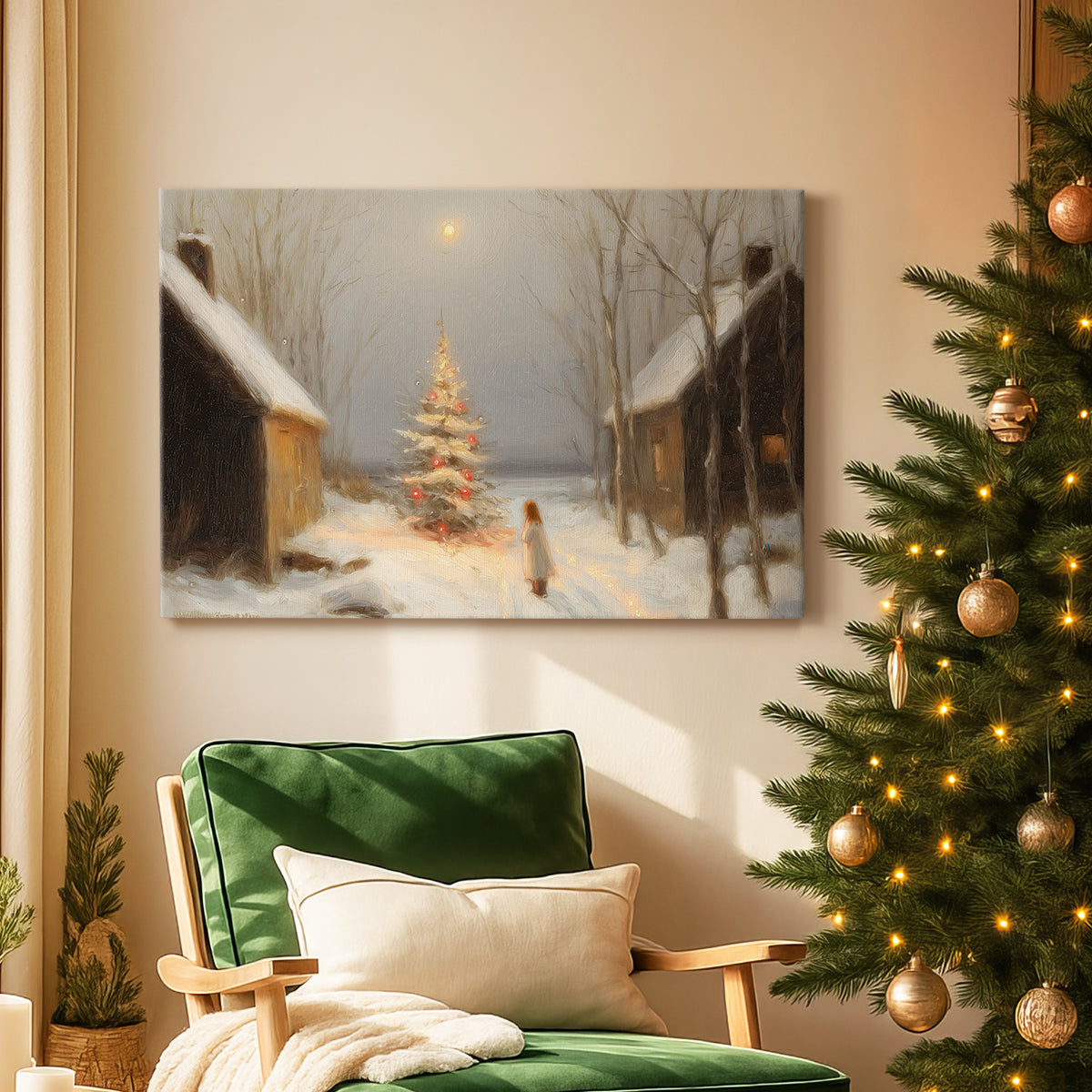 Amber Promise of Cottage - Canvas Art Print