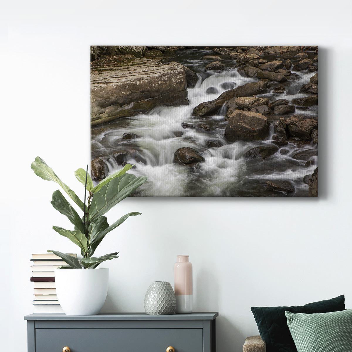 Rushing Calm Premium Gallery Wrapped Canvas - Ready to Hang