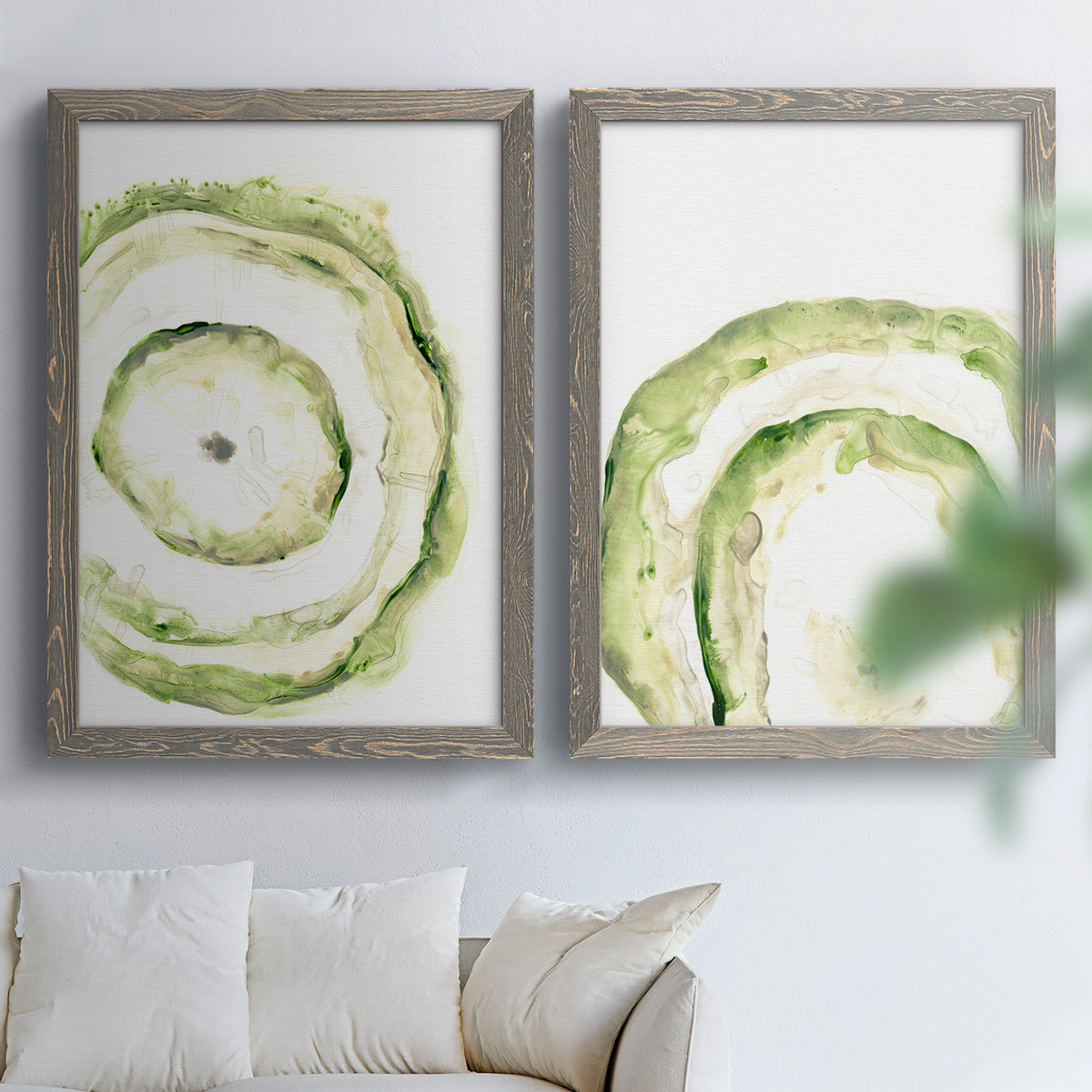 Lichen Halo III - Premium Framed Canvas 2 Piece Set - Ready to Hang