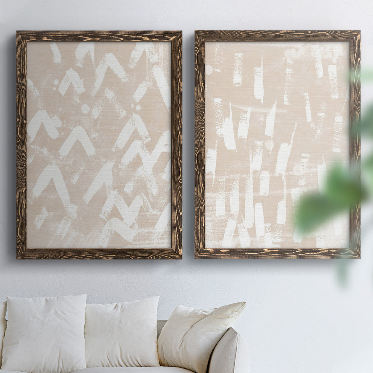 Earth Etching III - Premium Framed Canvas 2 Piece Set - Ready to Hang