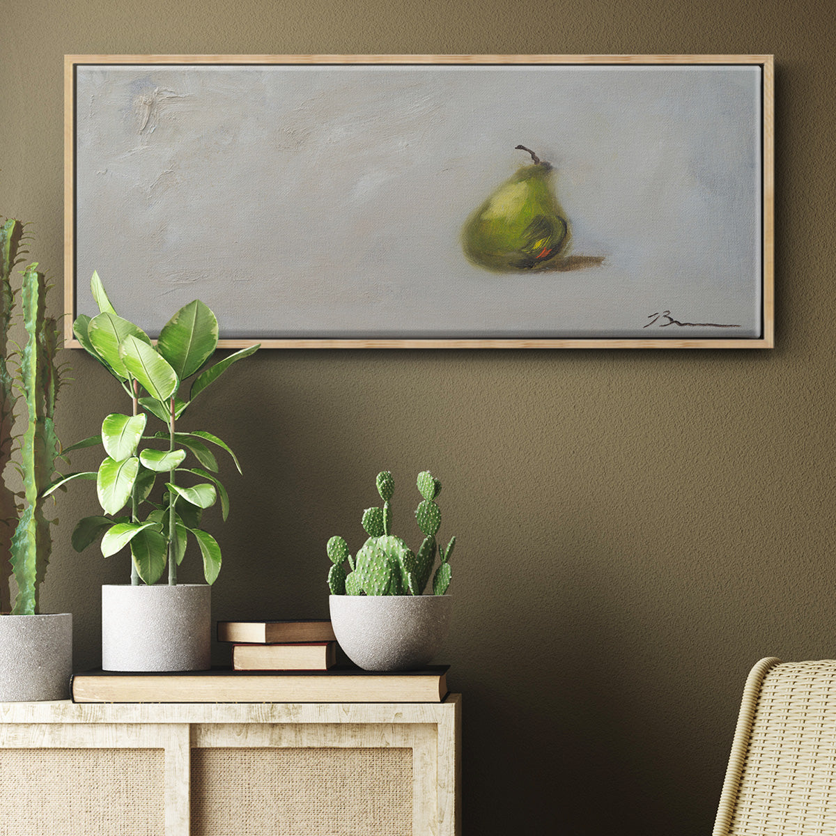 Prickless Pear - Floater Framed Canvas Print