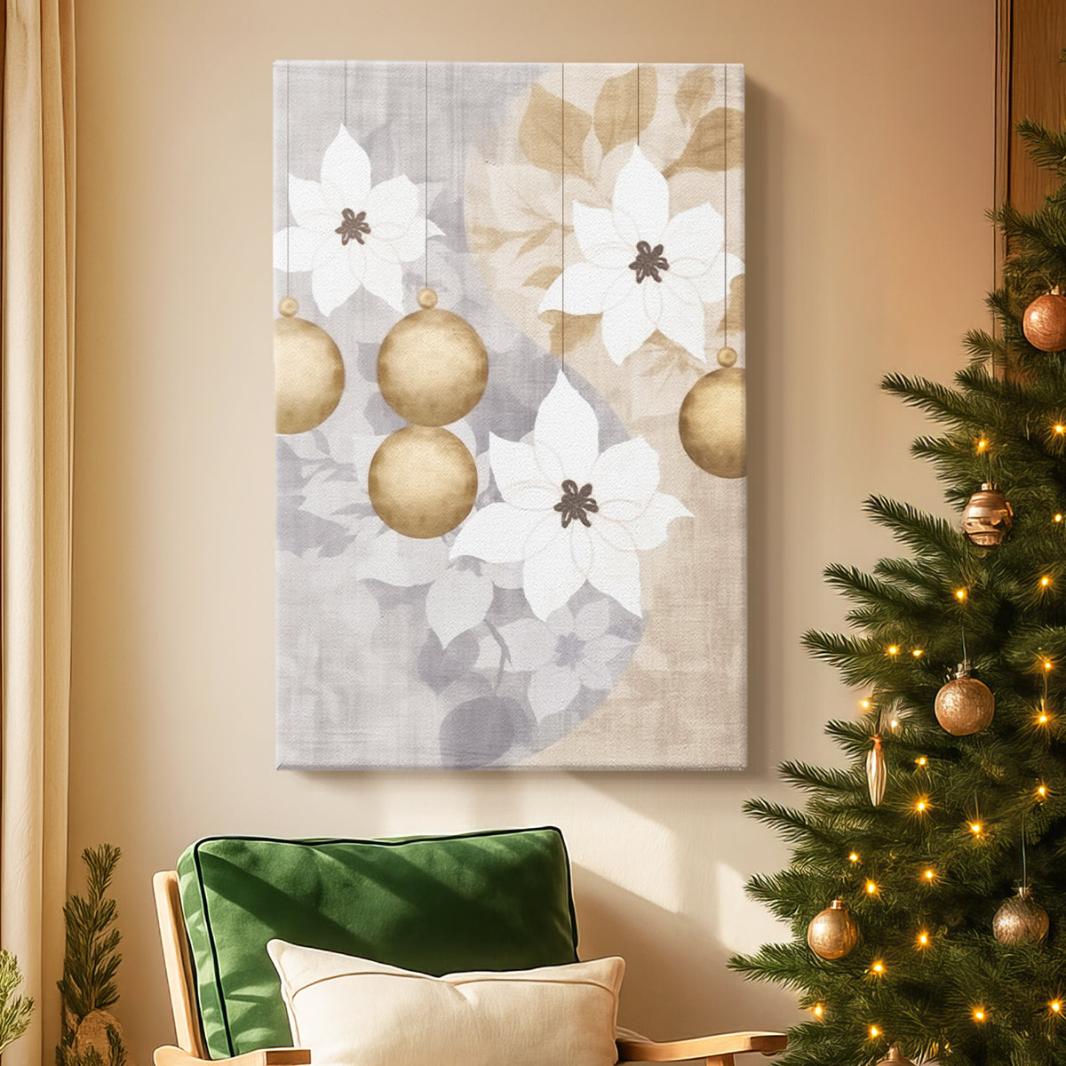 Snowwhite Candle Village - Canvas Art Print