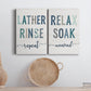 Lather Rinse Repeat Premium Gallery Wrapped Canvas - Ready to Hang