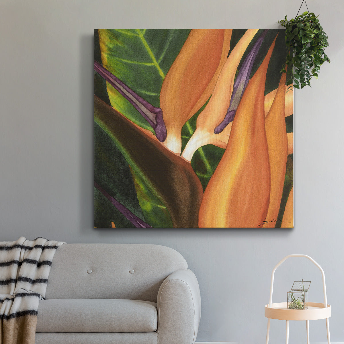 Bird of Paradise Tile I-Premium Gallery Wrapped Canvas - Ready to Hang