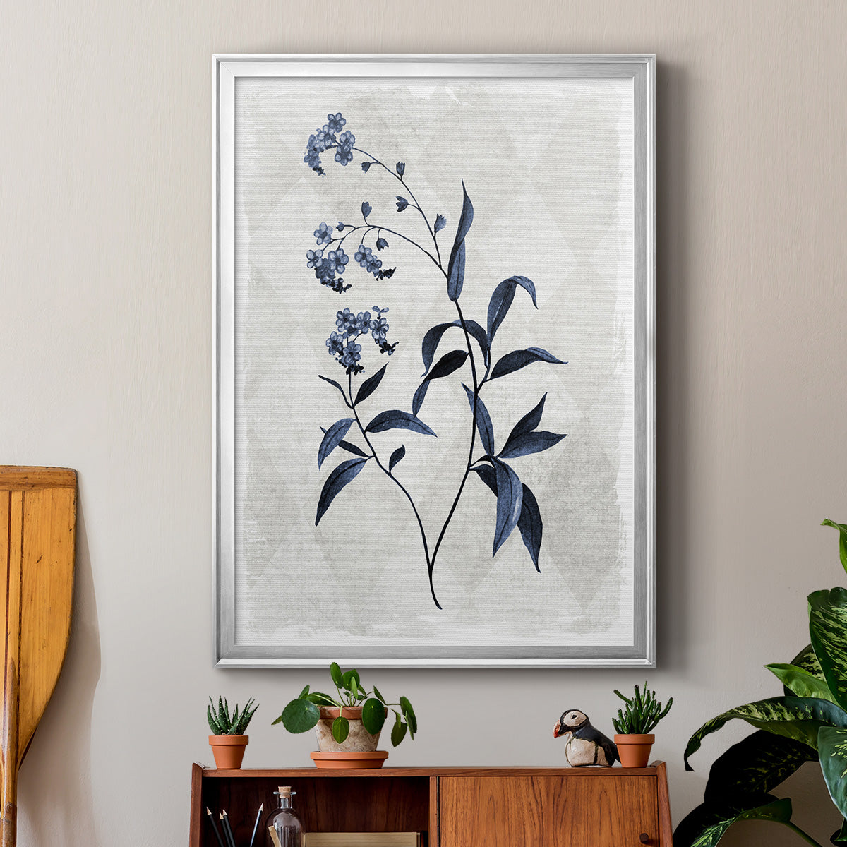Harlequin Botanical I - Modern Framed Canvas Print