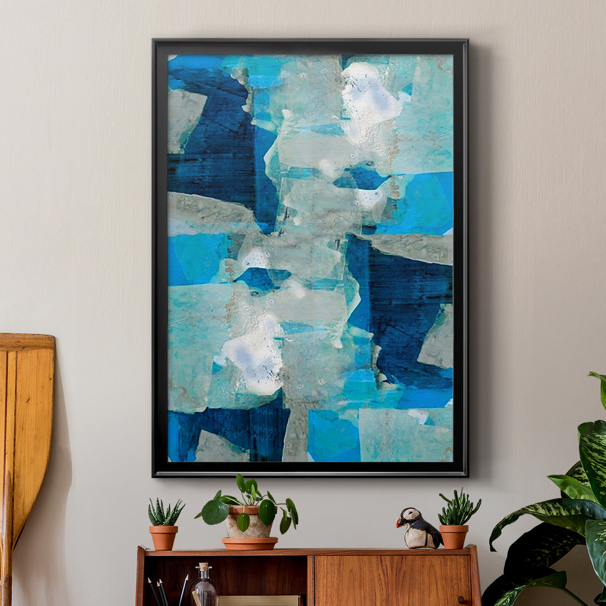 Impasto I - Modern Framed Canvas Print
