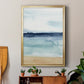 Watercolor Ocean Horizon I - Modern Framed Canvas Print