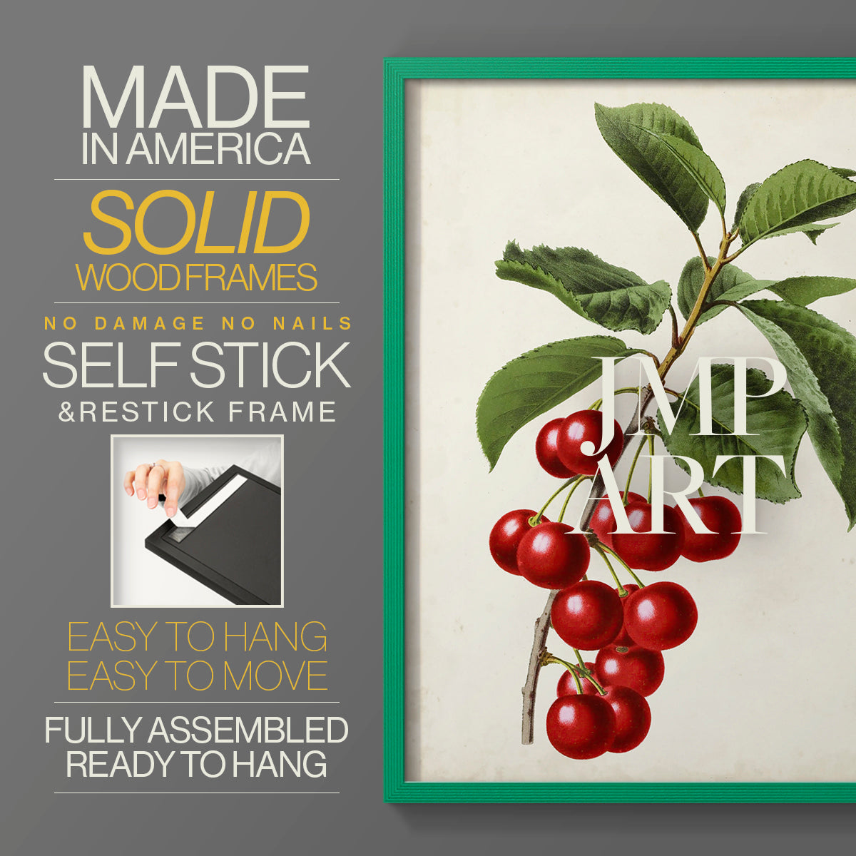 Antique Fruit II - Restickable Framed Art Print