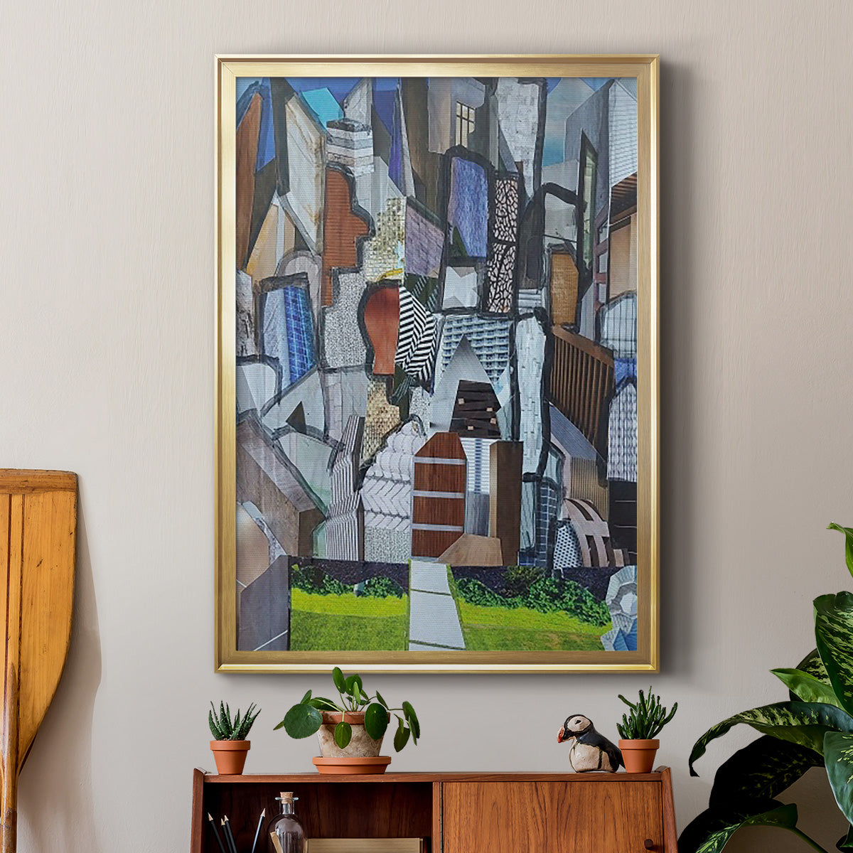 Chicago Grant Park - Modern Framed Canvas Print