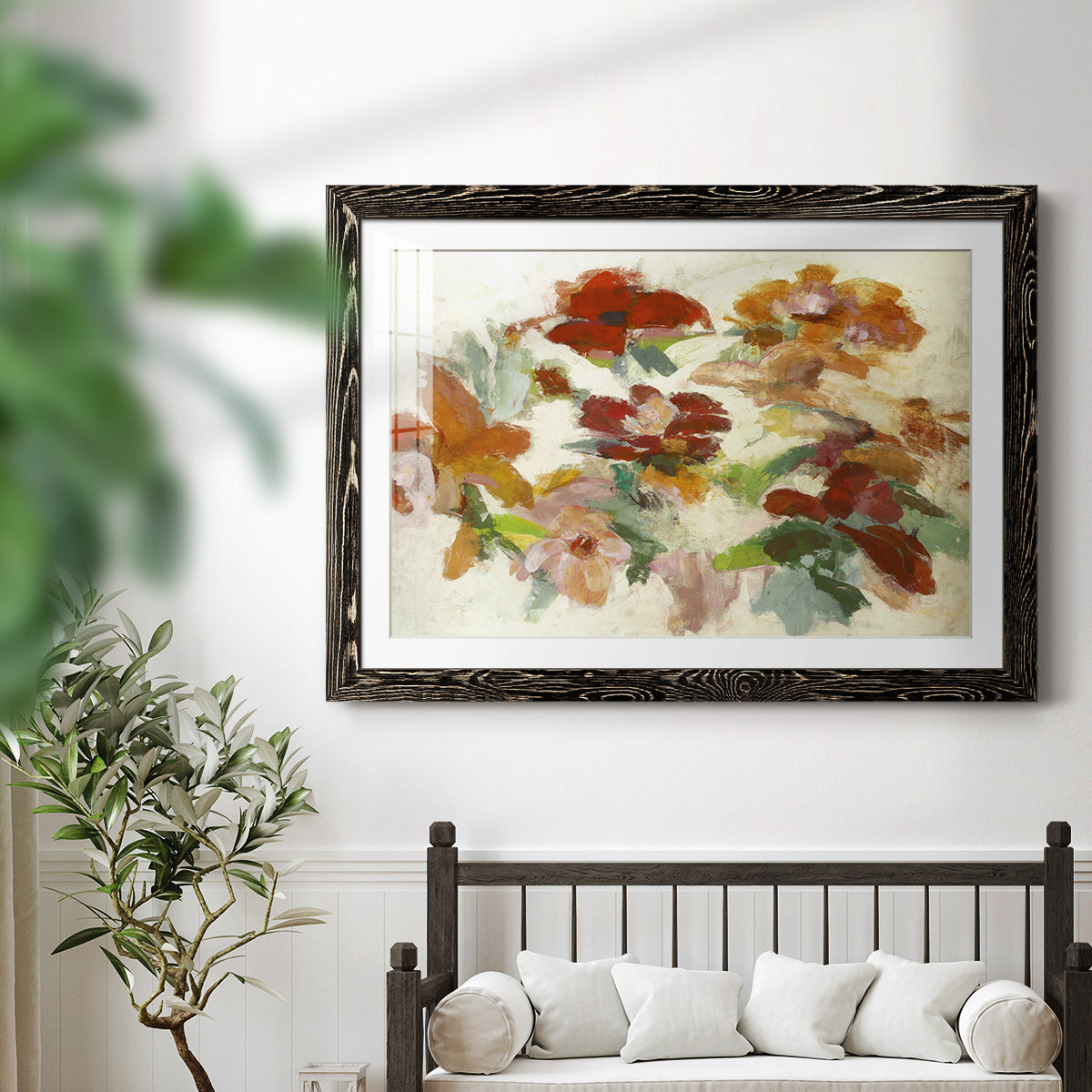 Floral Impressions V1-Premium Framed Print - Ready to Hang