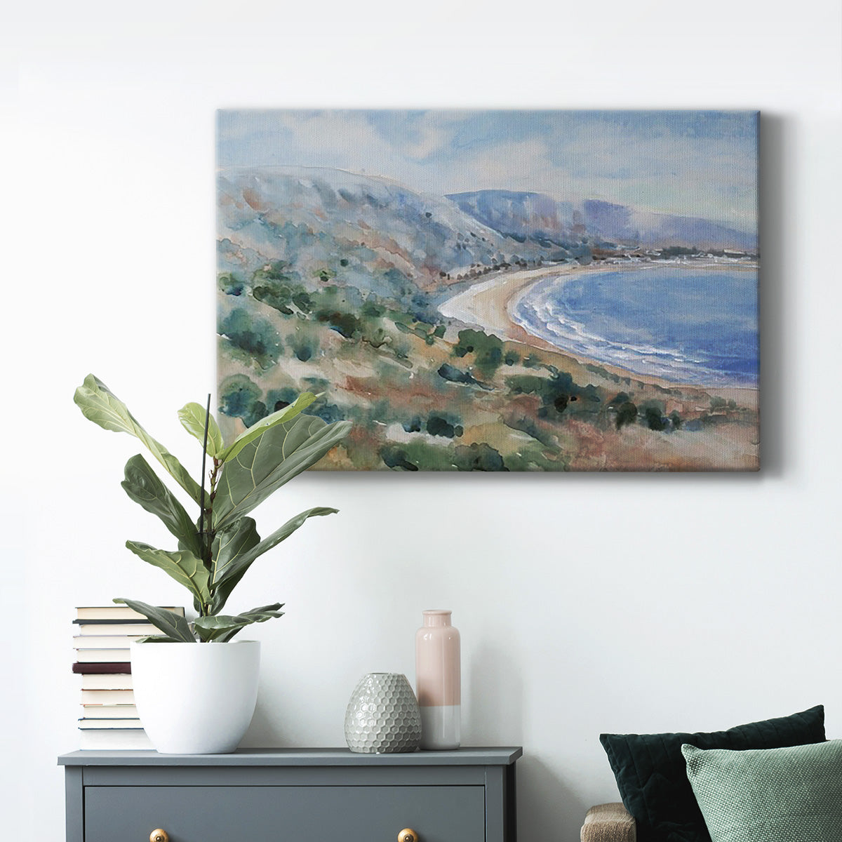 Coastal Mist II Premium Gallery Wrapped Canvas - Ready to Hang