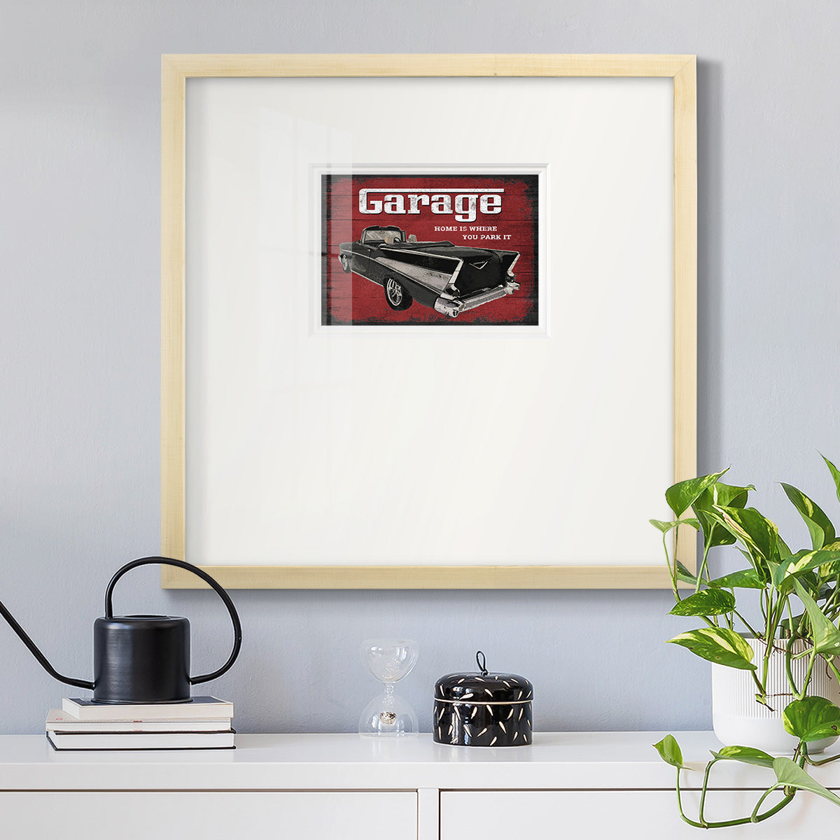 The Garage Premium Framed Print Double Matboard