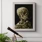 Head of a Skeleton with a Burning Cigarette - Ornate Framed Canvas Print
