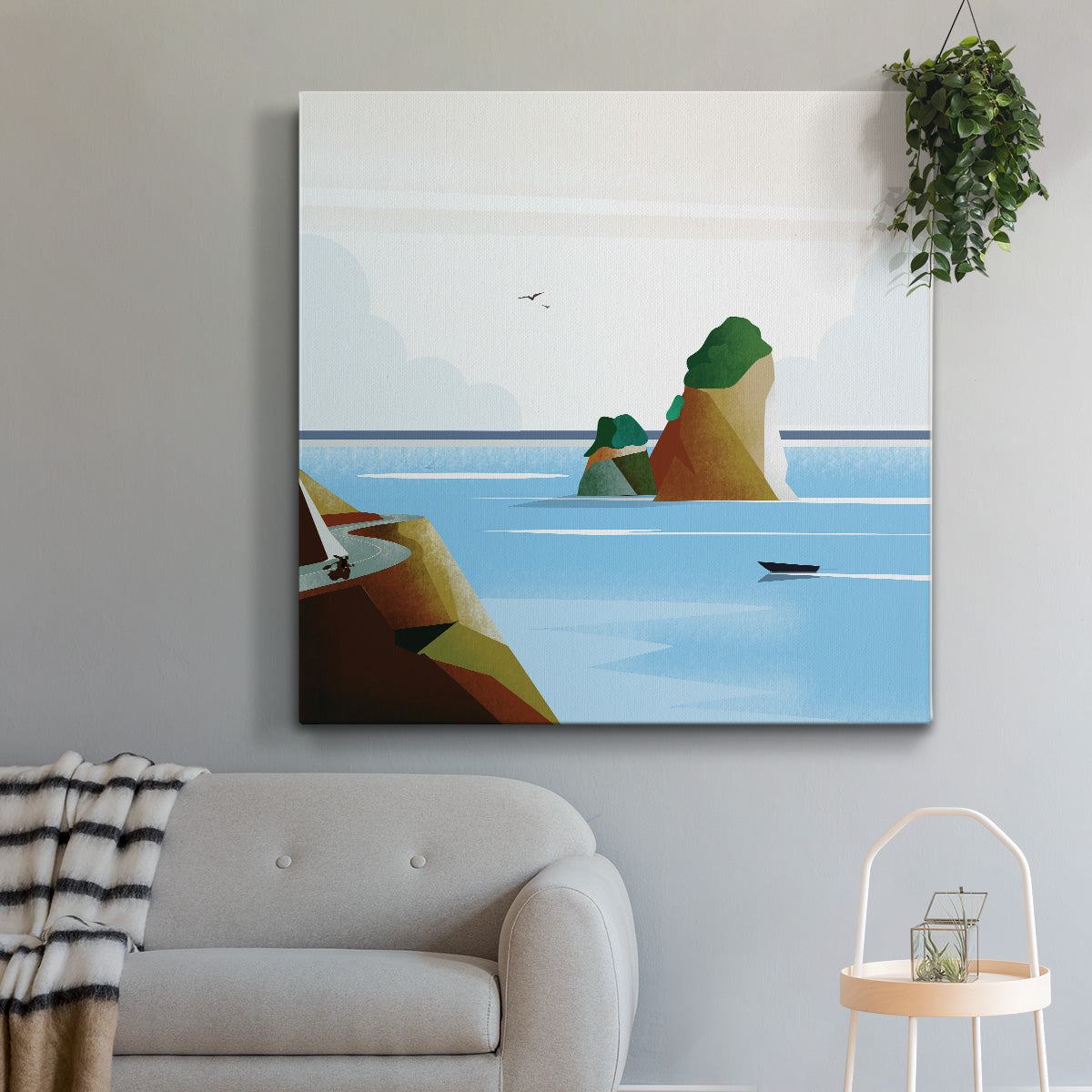 Illustrated Italian Landscape & Nature VI - Canvas Art Print