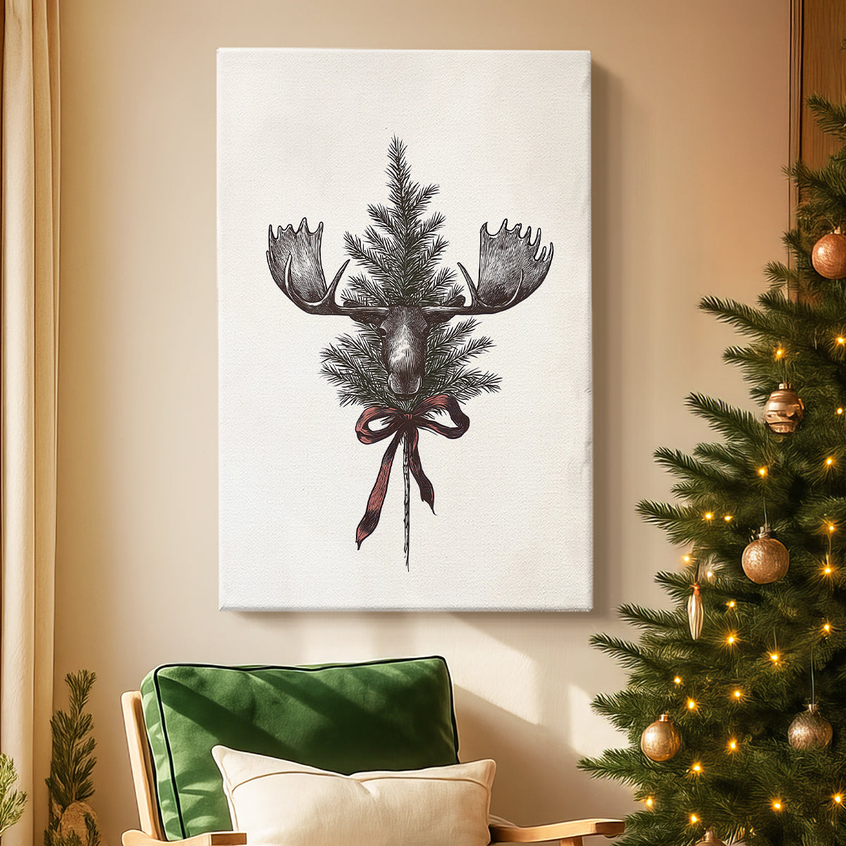 Yule of Frostlit Promise - Canvas Art Print