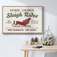 Christmas Farm Sign III - Framed Gallery Wrapped Canvas in Floating Frame