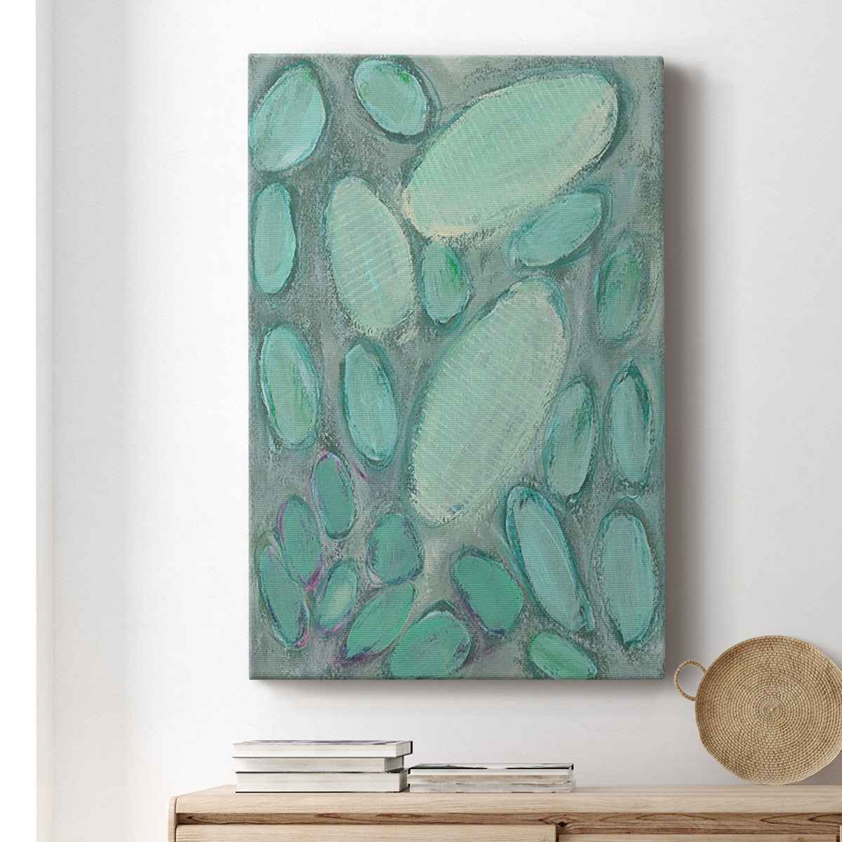 Blue Orbs II - Canvas Art Print