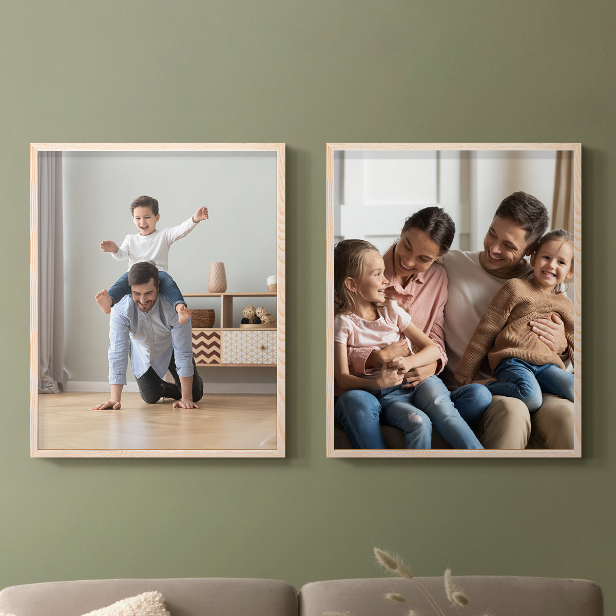 Set of 2 Restickable Custom Framed Photos - 16" x 20"