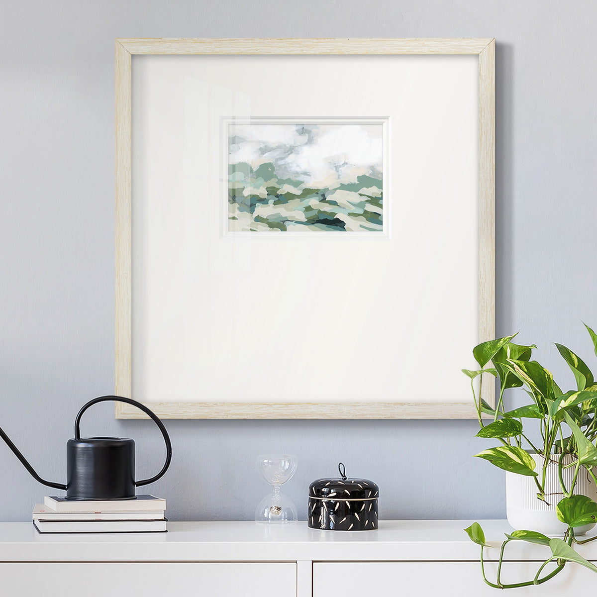 Verdant Hillside II Premium Framed Print Double Matboard