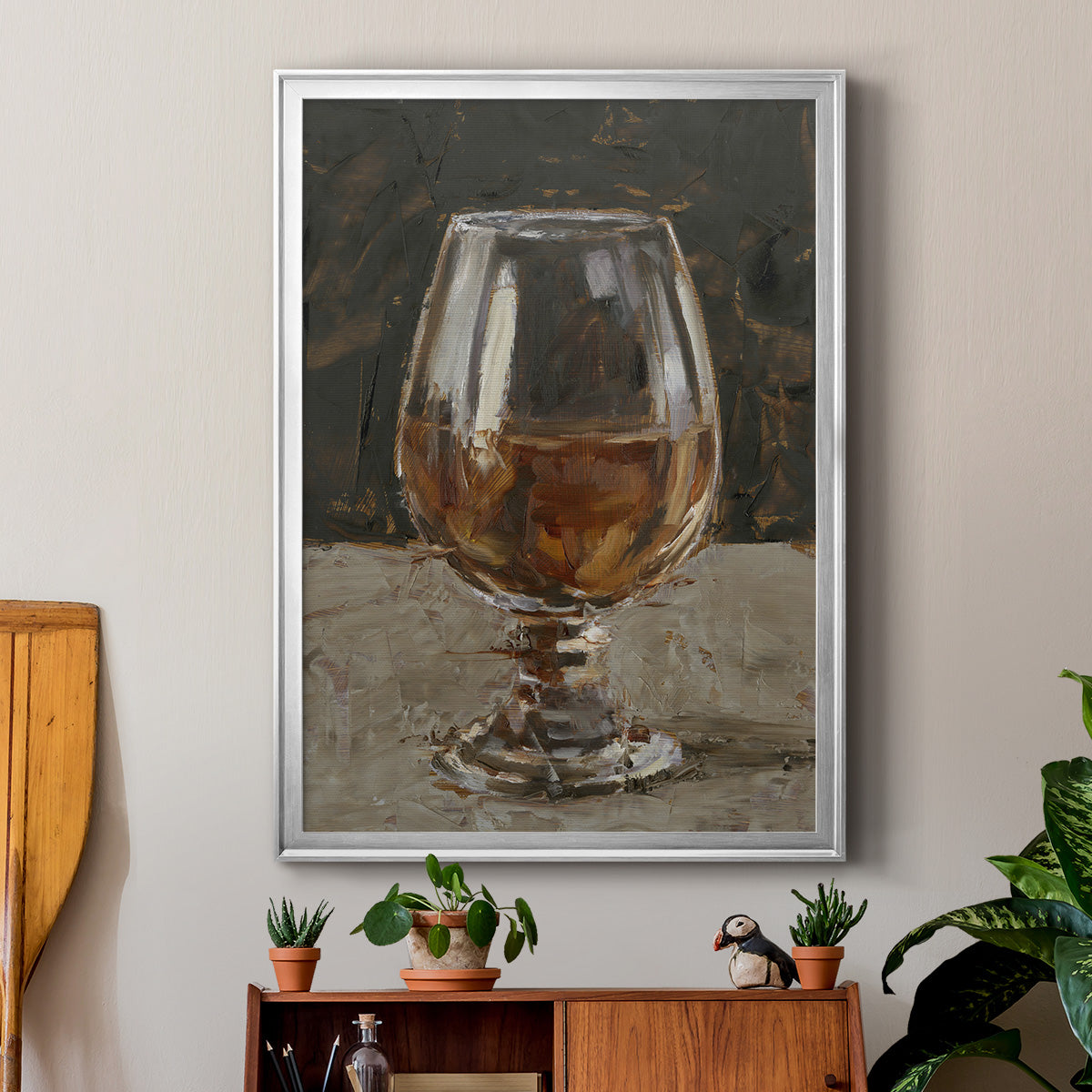 The Hard Stuff III - Modern Framed Canvas Print