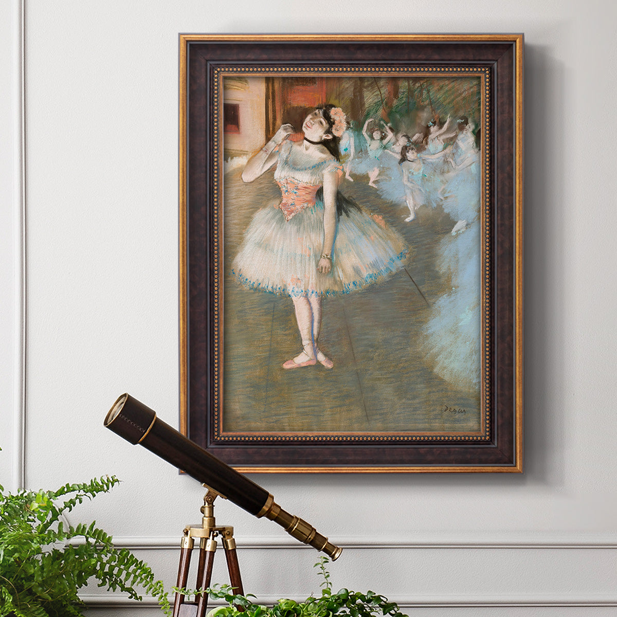 The Star - Ornate Framed Canvas Print