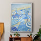 Sky Blue Beach - Modern Framed Canvas Print