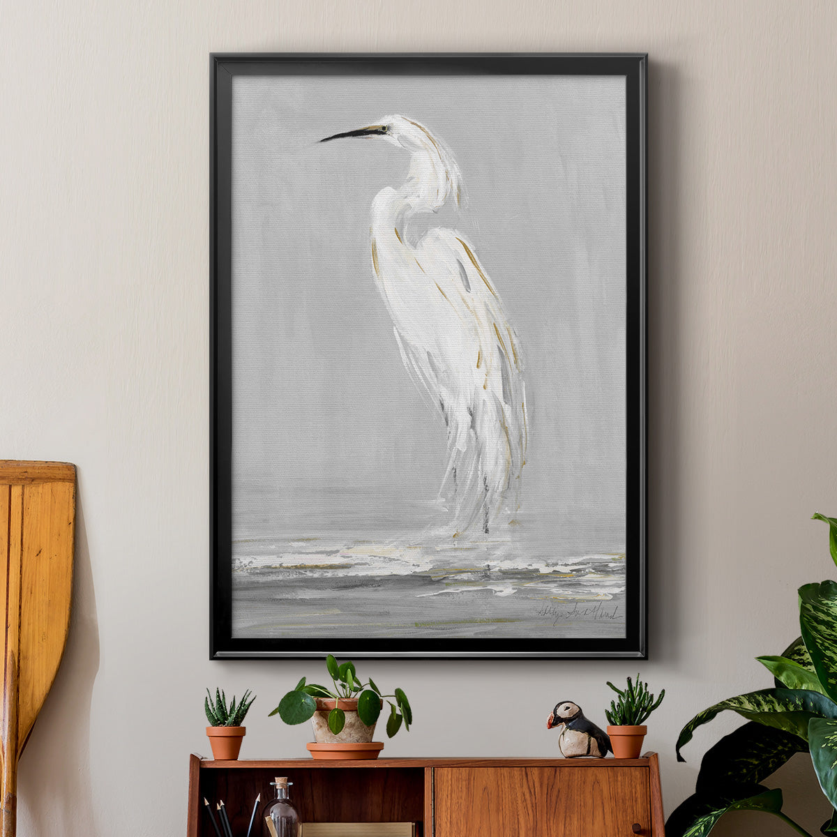 Coast Watching II - Modern Framed Canvas Print