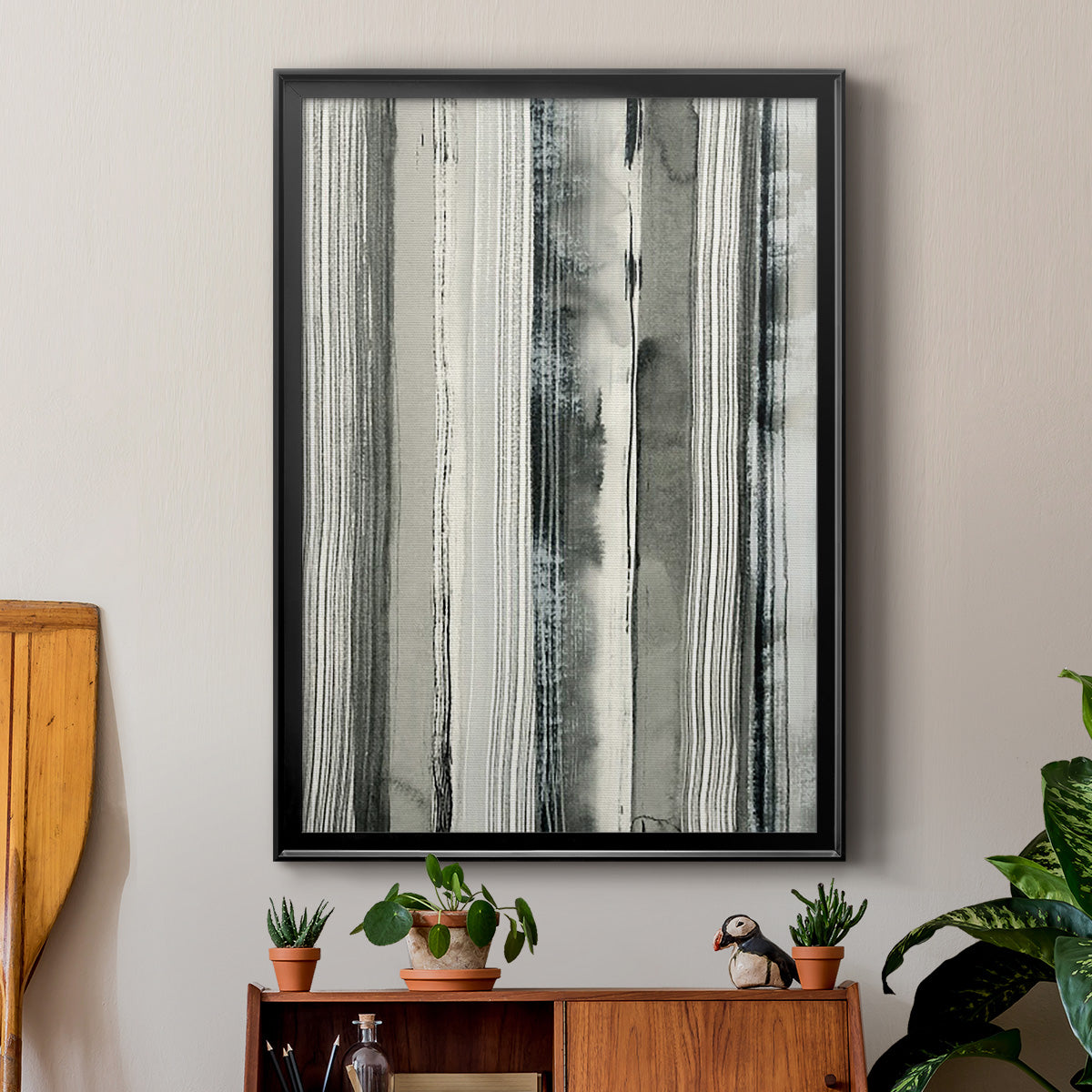 Differing Parallels I - Modern Framed Canvas Print
