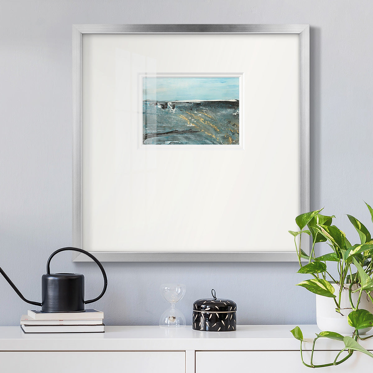 Flow of Love in Ocean II Premium Framed Print Double Matboard