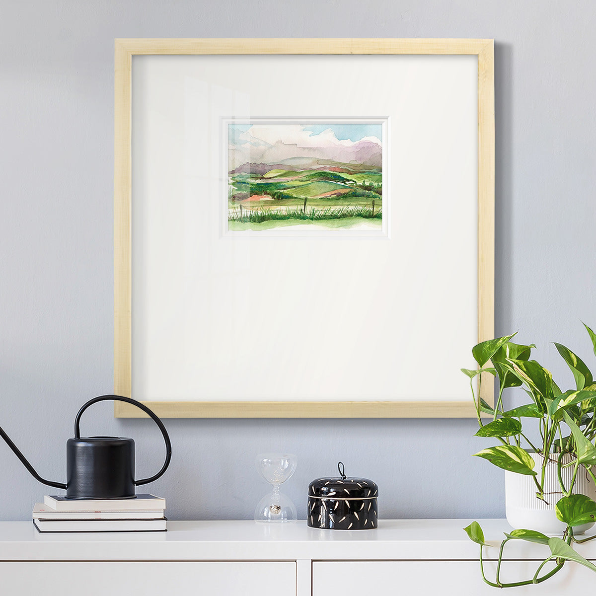 Bennachie Rain II Premium Framed Print Double Matboard