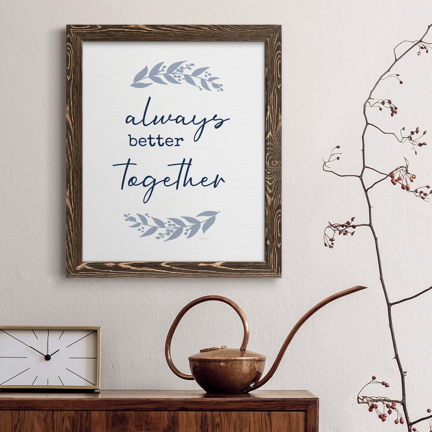 Always Together - Premium Canvas Framed in Barnwood - Ready to Hang