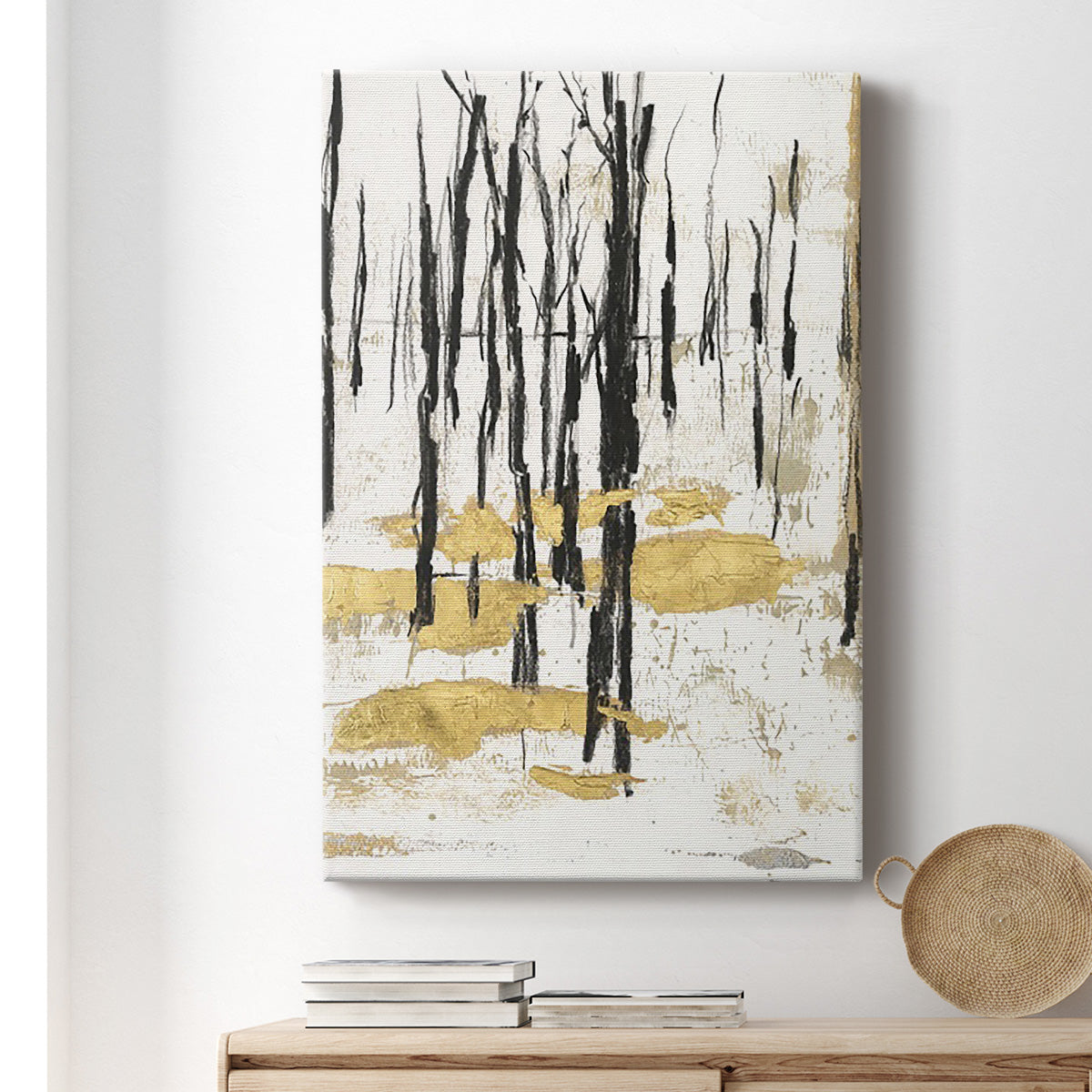 Gilded Winter I Premium Gallery Wrapped Canvas - Ready to Hang