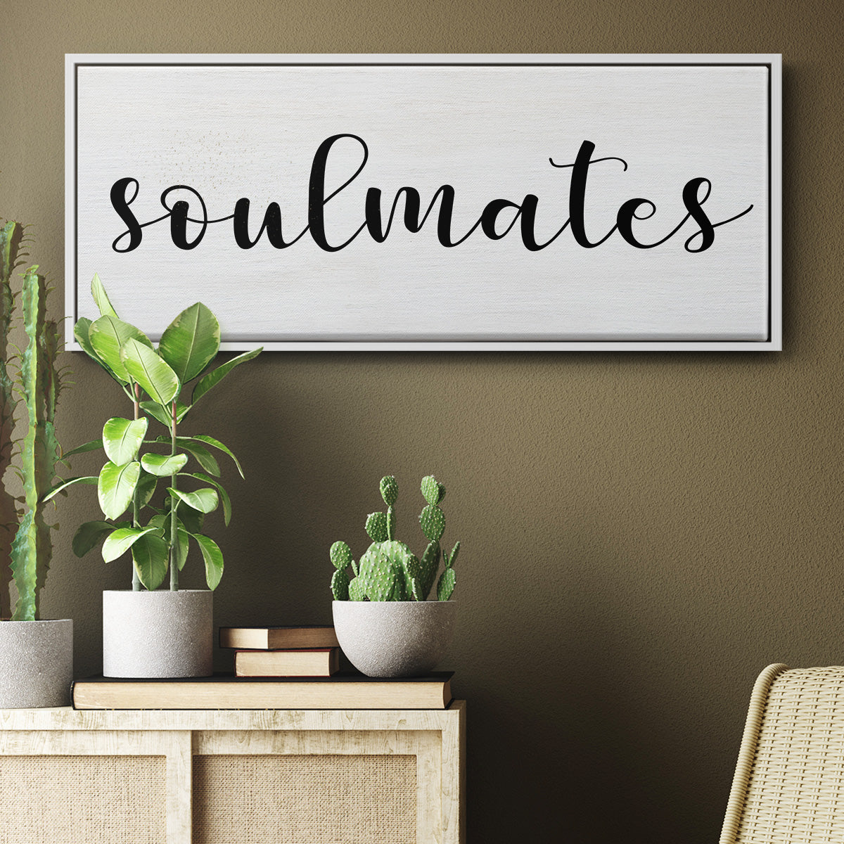 Soulmates - Floater Framed Canvas Print